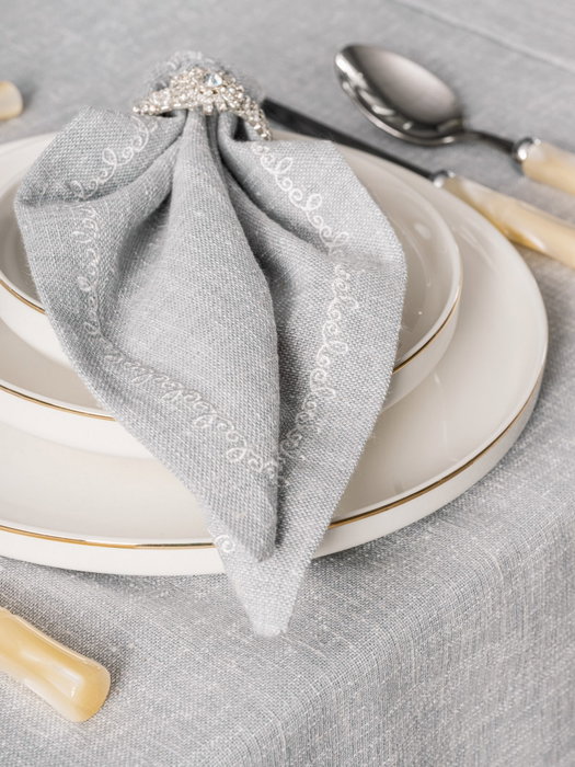 L'essentiel linge de maison Juego de manteles Pera - Gris L'essentiel linge de maison Juego de manteles Pera - Gris
